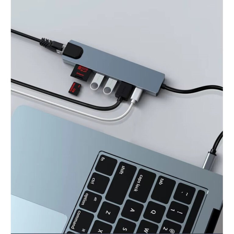 Type C To 4k Hdmi Adapter With Sd Tf Rj45 Card Reader Fast Charge 7/8 ...